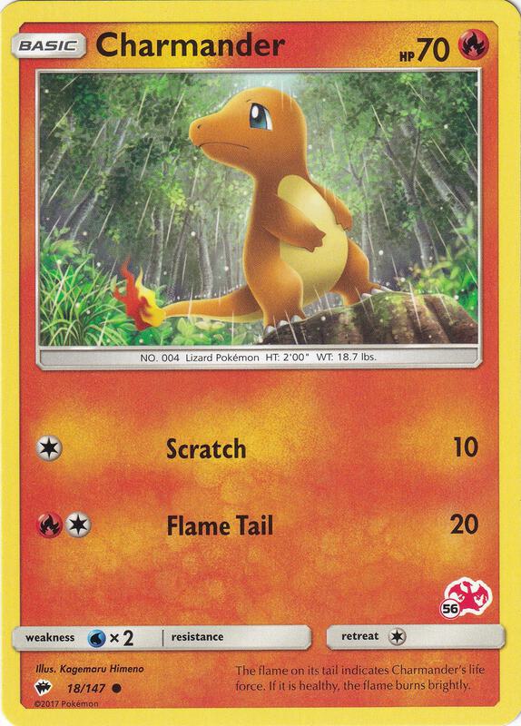 Charmander - 18/147 (#56 Charizard Stamped) 018/147 from Battle Academy