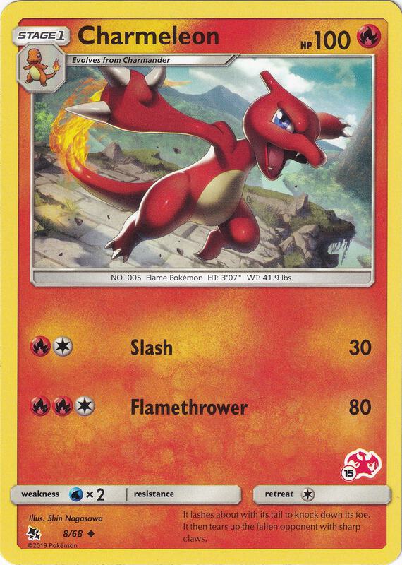 Charmeleon - 8/68 (#15 Charizard Stamped) 008/068 from Battle Academy