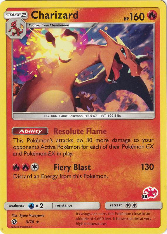 Charizard - 3/70 (#39 Charizard Stamped) 003/070 from Battle Academy