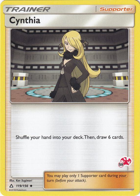Cynthia - 119/156 (#59 Charizard Stamped) 119/156 from Battle Academy