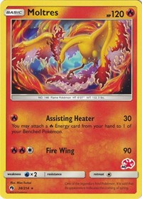 Moltres - 38/214 (#46 Charizard Stamped) #038/214 from Battle Academy Pokemon card image
