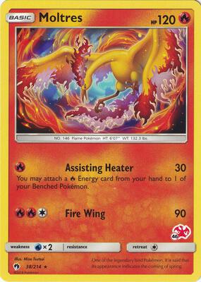 Moltres - 38/214 (#46 Charizard Stamped)