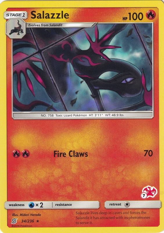 Salazzle - 34/236 (#7 Charizard Stamped) 034/236 from Battle Academy