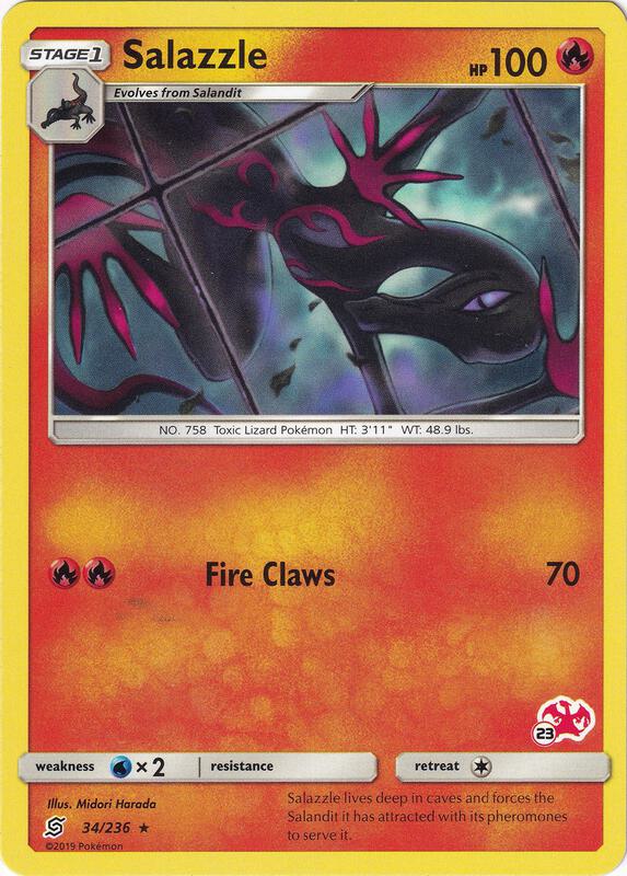 Salazzle - 34/236 (#23 Charizard Stamped) 034/236 from Battle Academy