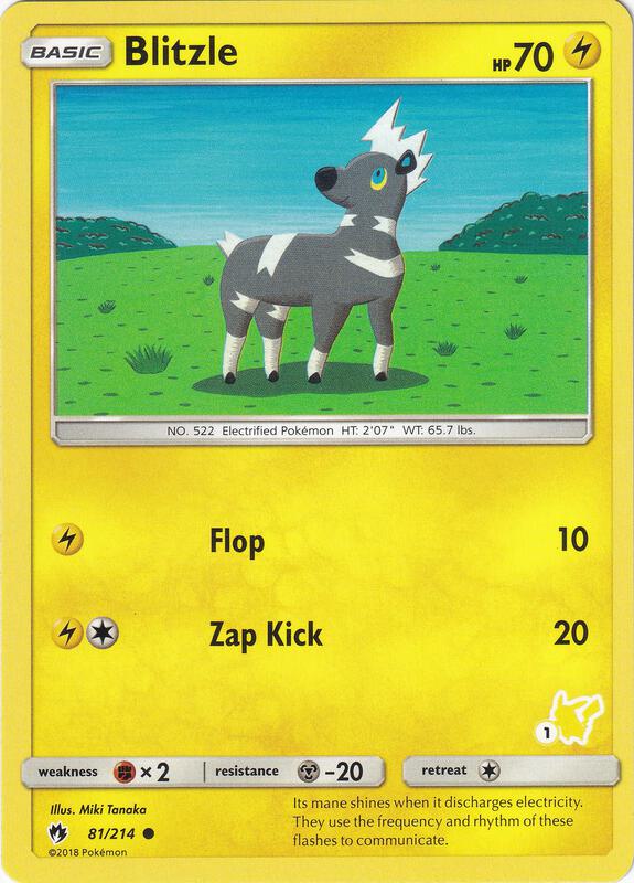Blitzle - 81/214 (#1 Pikachu Stamped) 081/214 from Battle Academy