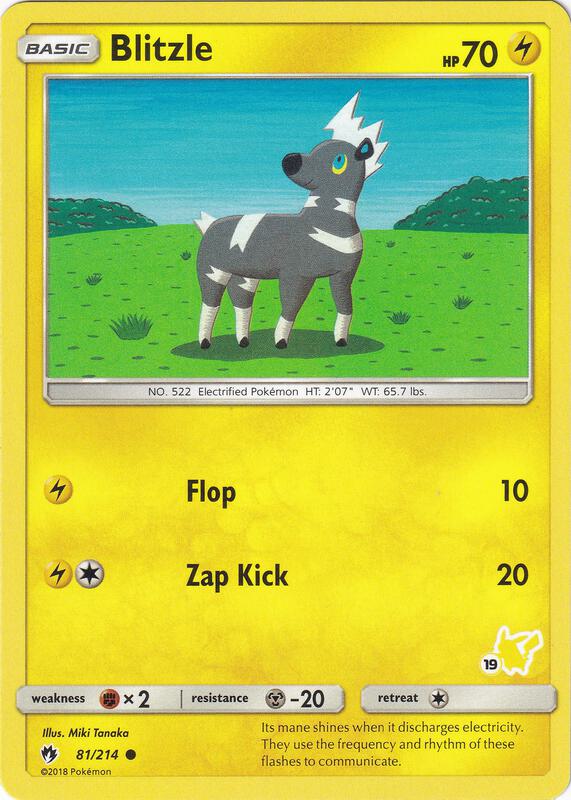 Blitzle - 81/214 (#19 Pikachu Stamped) 081/214 from Battle Academy
