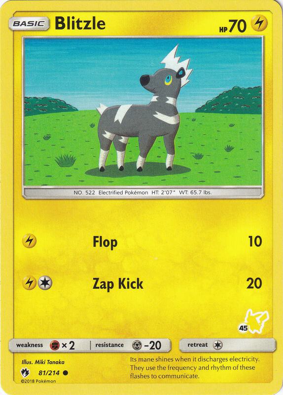 Blitzle - 81/214 (#45 Pikachu Stamped) 081/214 from Battle Academy