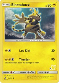 Electabuzz - 43/156 (#6 Pikachu Stamped) #043/156 from Battle Academy Pokemon card image