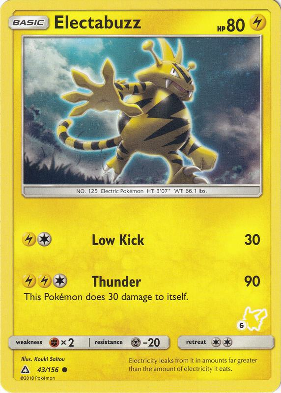 Electabuzz - 43/156 (#6 Pikachu Stamped) 043/156 from Battle Academy