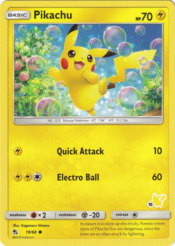 Pikachu - 19/68 (#15 Pikachu Stamped) 019/068 from Battle Academy