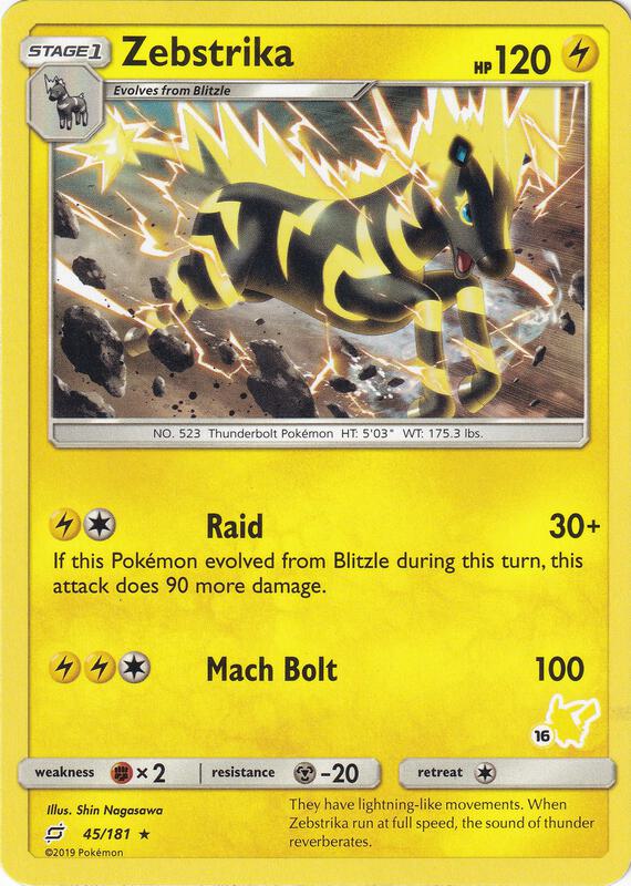 Zebstrika - 45/181 (#16 Pikachu Stamped) 045/181 from Battle Academy