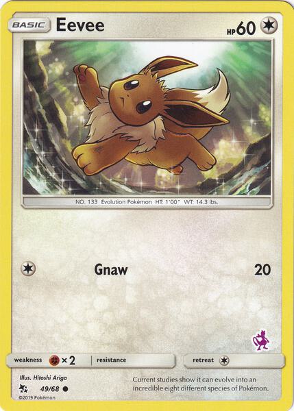 Eevee - 49/68 (Mewtwo Stamped)