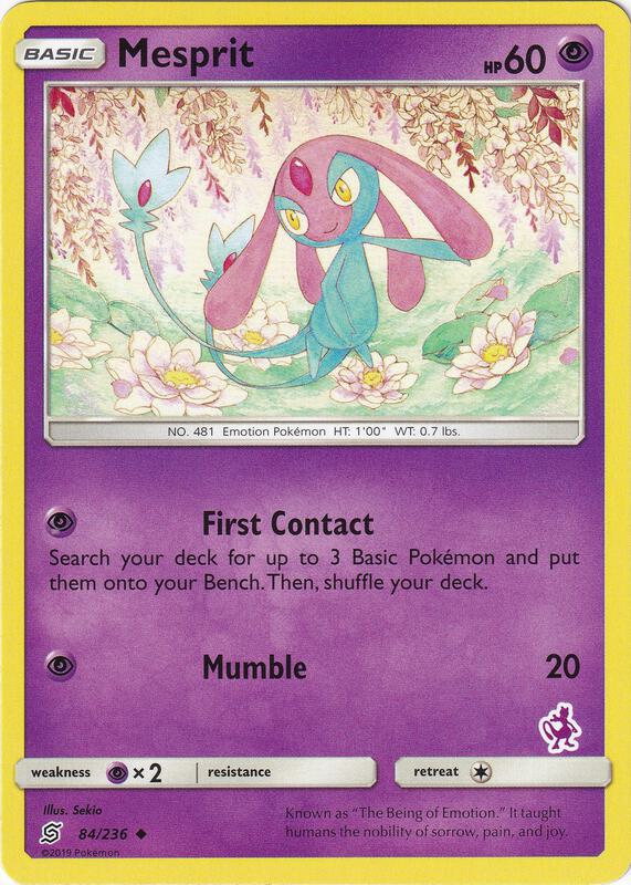 Mesprit - 84/236 (Mewtwo Stamped) 084/236 from Battle Academy