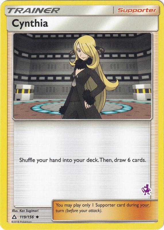 Cynthia - 119/156 (Mewtwo Stamped) 119/156 from Battle Academy