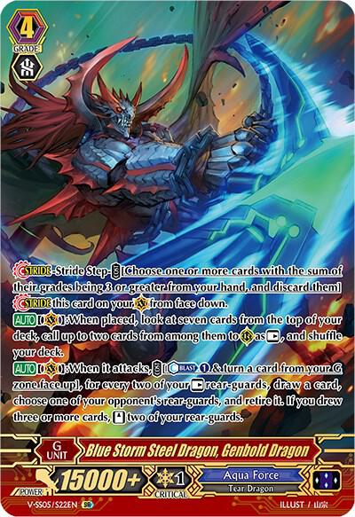 Blue Storm Steel Dragon, Genbold Dragon (SR)