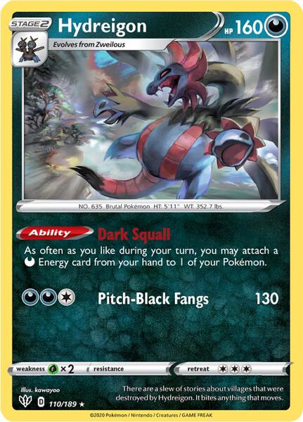 Hydreigon - SWSH03: Darkness Ablaze - Pokemon - TCGplayer.com