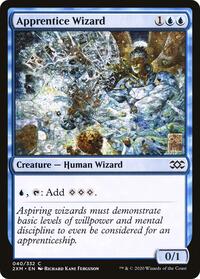 Apprentice Wizard - Double Masters - Magic: The Gathering card
