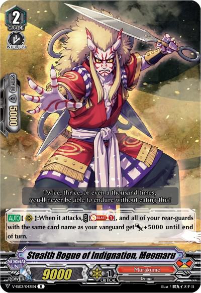 Stealth Rogue of Indignation, Meomaru