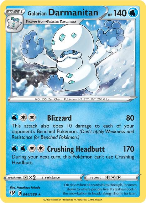 Galarian Darmanitan - 44/189 (Cracked Ice Holo) 044/189 from Deck Exclusives