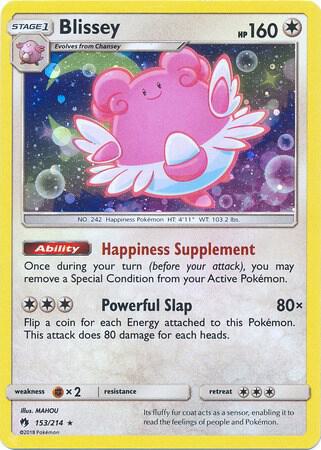 Blissey - 153/214 (Cosmos Holo) 153/214 from Miscellaneous Cards & Products