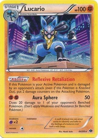 Lucario - 64/99 (Cosmos Holo) 064/099 from Blister Exclusives