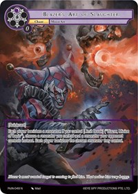 Blazer's Art of Slaughter (Full Art) - Force of Will Alice Origin IV: Prologue of Attoractia trading card