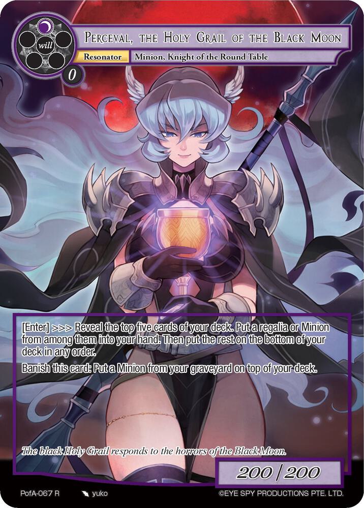 Perceval, the Holy Grail of the Black Moon (Full Art)