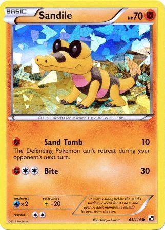 Sandile - 63/114 (Cracked Ice Holo) 063/114 from Miscellaneous Cards & Products