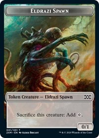 Eldrazi Spawn // Tuktuk the Returned Double-Sided Token - Double Masters - Magic: The Gathering card