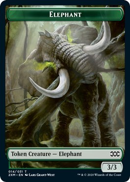 Elephant Marit Lage Double Sided Token