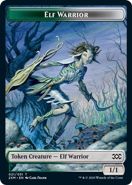 Elf Warrior Germ Double Sided Token