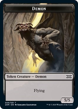 Demon Elemental Double Sided Token