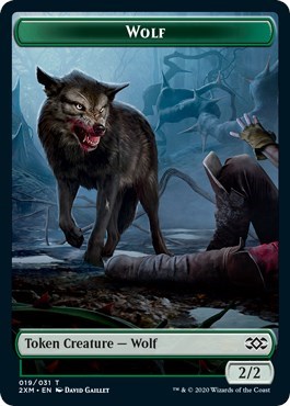Wolf Golem Double Sided Token