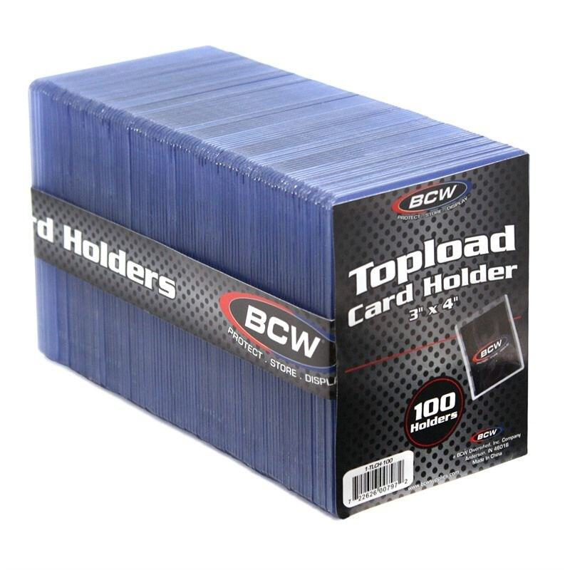 5 BCW Rigid PVC Topload Holders For Playmats – 24x14x3mm – Clear Protection