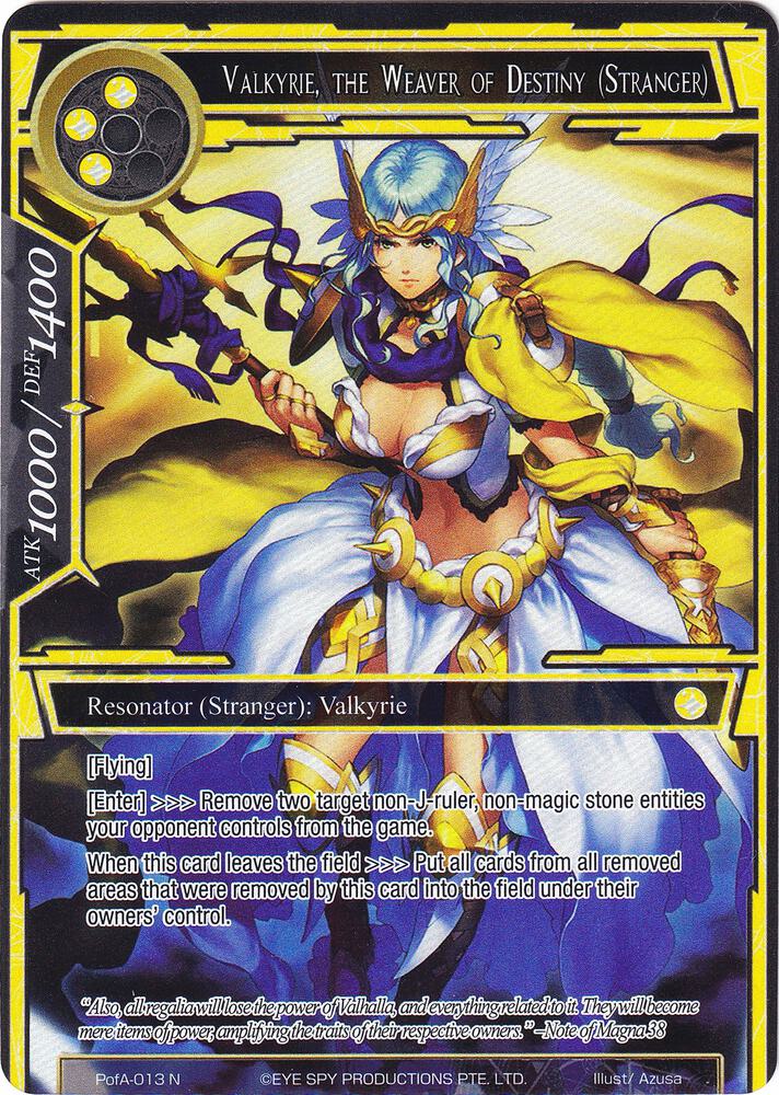 Valkyrie, the Weaver of Destiny (Stranger) (Full Art)