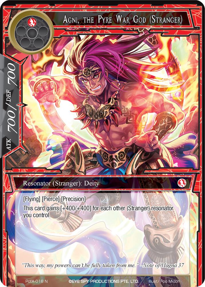 Agni, the Pyre War God (Stranger)