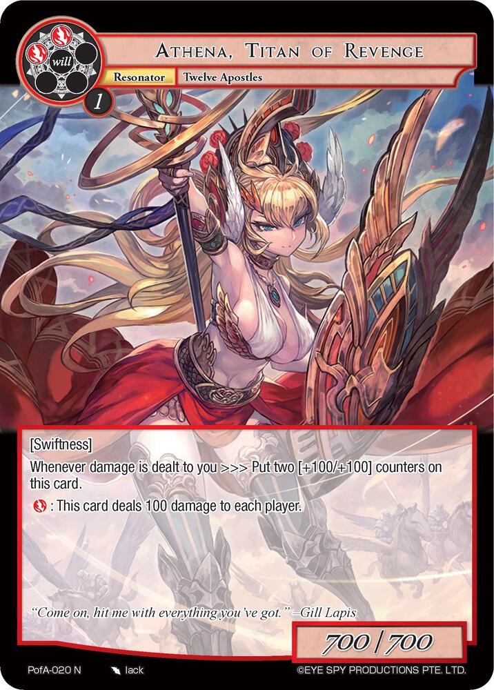 Athena, Titan of Revenge