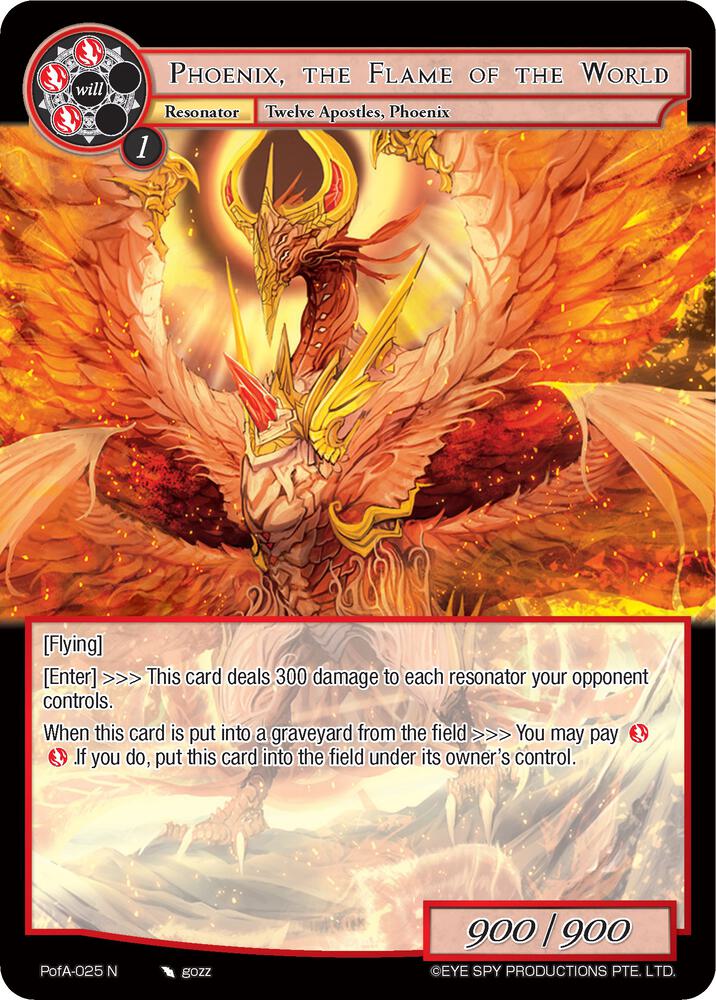 Phoenix, the Flame of the World