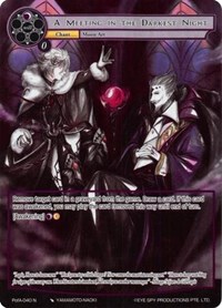 A Meeting in the Darkest Night (Full Art) - Force of Will Alice Origin IV: Prologue of Attoractia trading card