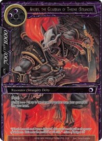 Anubis, the Guardian of Throne (Stranger) (Full Art) - Force of Will Alice Origin IV: Prologue of Attoractia trading card