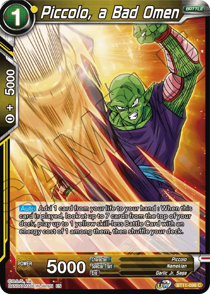 【CPC-L30 Basic】ハルマサ様 Piccolo, a Bad Omen - Vermilion Bloodline - Dragon Ball Super