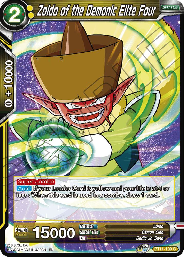 Zoldo of the Demonic Elite Four #BT11-109 — Vermilion Bloodline