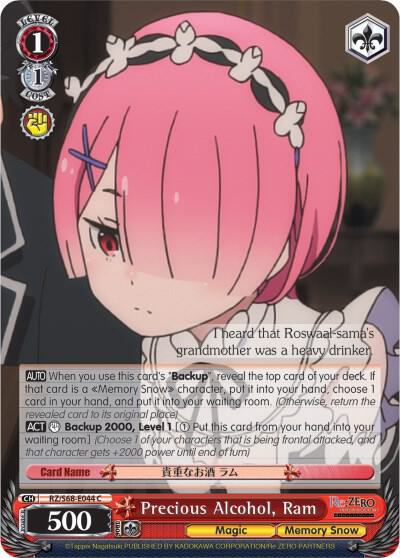 Precious Alcohol, Ram