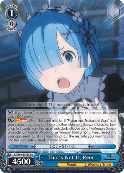 That's Not It, Rem (SR)