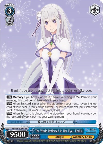 The World Reflected in Her Eyes, Emilia (SR) card