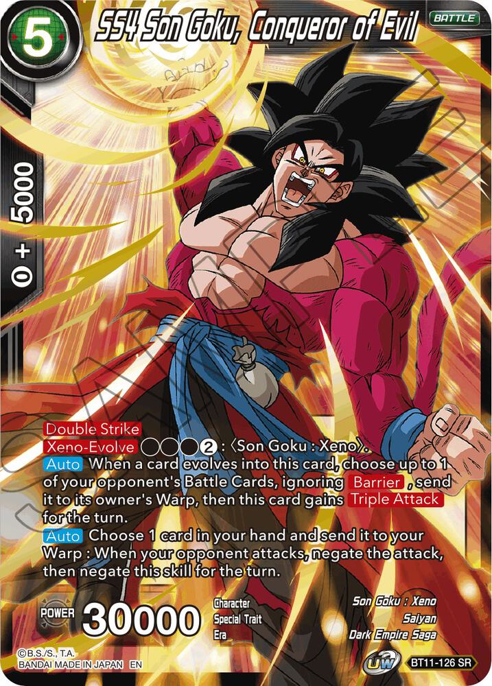 SS4 Son Goku, Conqueror of Evil #BT11-126 — Vermilion Bloodline