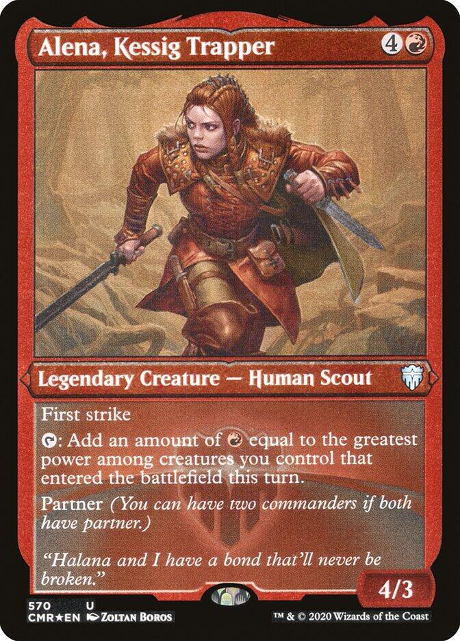 Alena, Kessig Trapper (Foil Etched) - Commander Legends - Magic