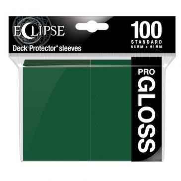 PRO-Gloss Eclipse Standard Deck Protector Sleeves - Forest Green (100-Pack)