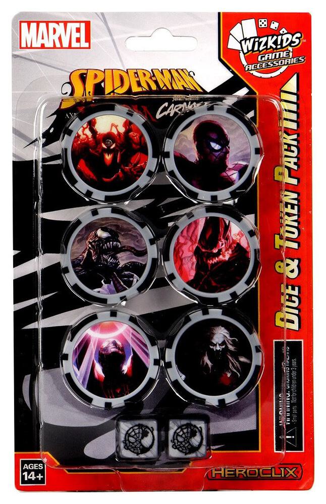 Spider-Man and Venom Absolute Carnage Dice and Token Pack - Spider