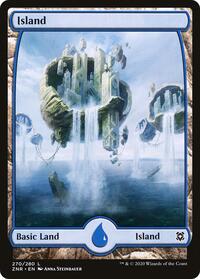 #271 * Zendikar Rising * Magic: The Gathering Foil Full Art Island